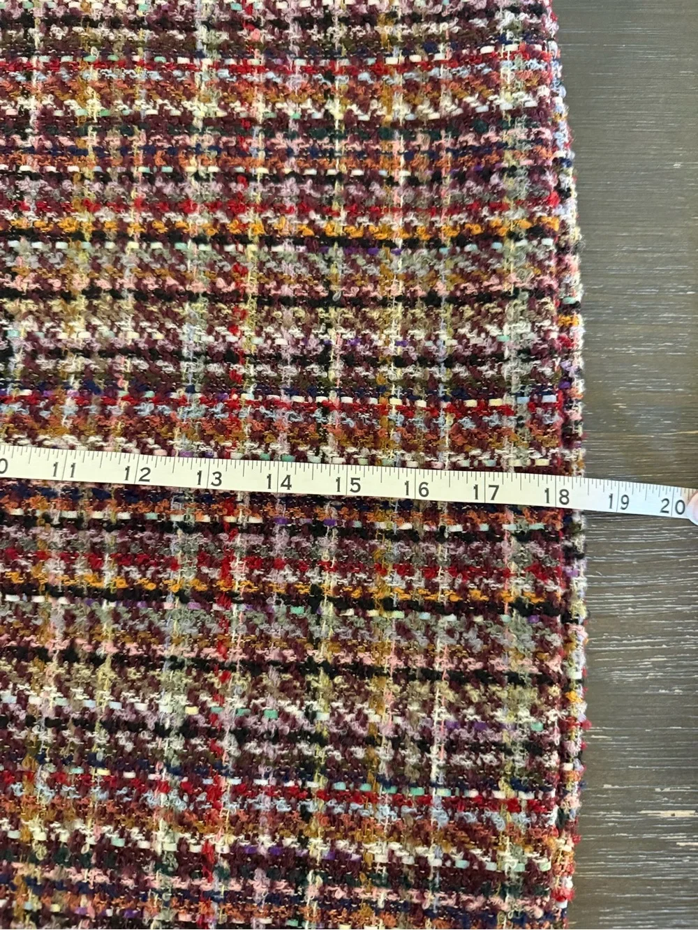 NWT LOFT Tweed Mini Skirt Red Pink Multicolor Size 6 Women
